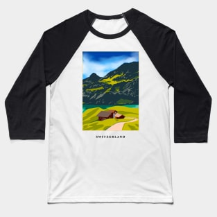 SWITZERLAND ART Baseball T-Shirt